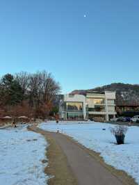 눈밭에서 노을 사냥 가능한 카페🌅 ⛄️