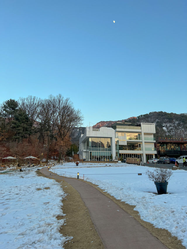 눈밭에서 노을 사냥 가능한 카페🌅 ⛄️