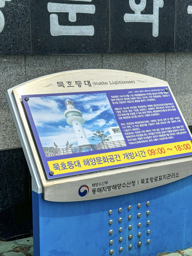 바다를 내려다 볼 수 있는 ‘묵호등대’
