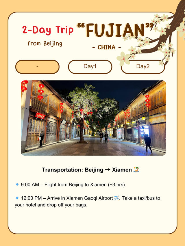 2-Day Fujian Adventure 🏯🌿 from Beijing
