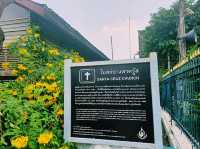 泰國曼谷市中心湄南河畔著名建築景點：聖克魯茲教堂，適合打卡拍照📸