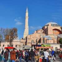 🇹🇷이스탄불 술탄 아흐멧 모스크와 아야 소피아🕌힐링하기 좋은 광장 풍경