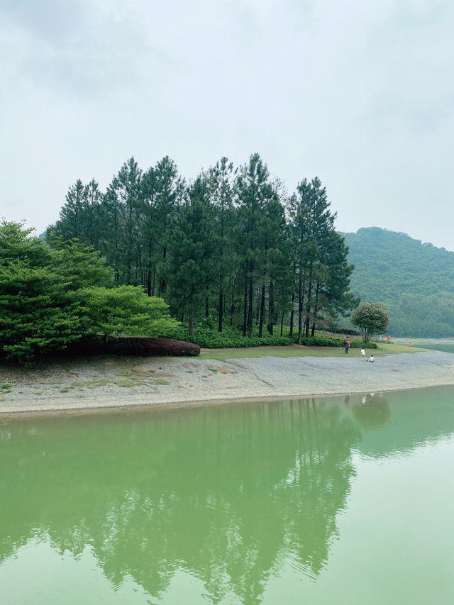 英德｜積慶里仙湖情人橋，同心島，人少景也美💚