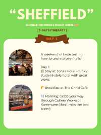 Sheffield for Foodies & Market Lovers 🍜