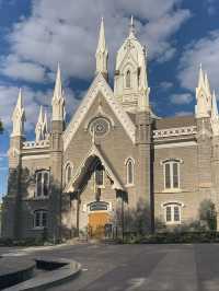 A Spring Morning at the Salt Lake Temple: Blooms and Serenity
