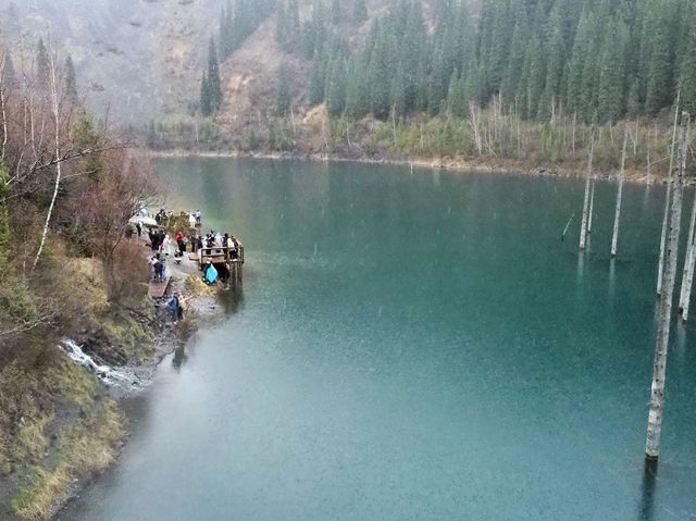 Riding Through the Mountains to Nature’s Hidden Gem -kaindy lake.