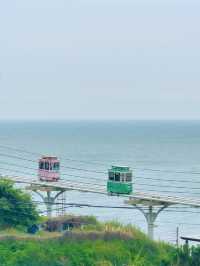 【釜山・海雲台】海を望む空中列車と絶景カフェ