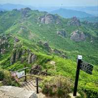 Climbed to 666m