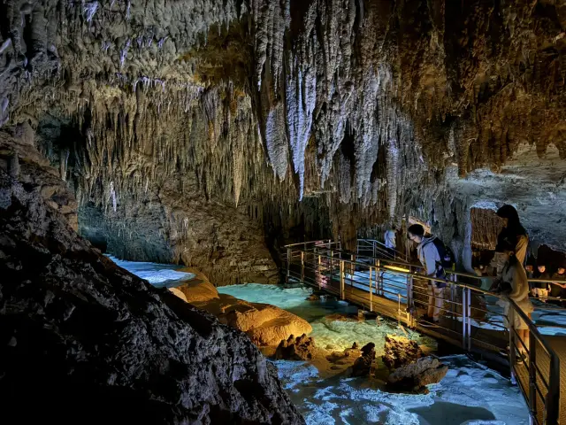 Okinawa | Gyokusendo, a natural underground stalactite cave.