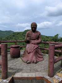 Serene views of Taipei from Bishanyan Temple