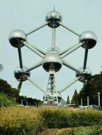 🔵⚪ Europe budget Trip;Discover the Atomium – Brussels' Futuristic Landmark! 🇧🇪