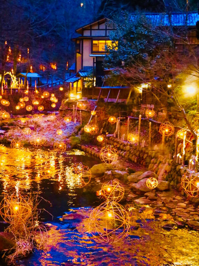【黒川温泉】湯めぐりで心も体もとろける、癒しの温泉街♨️🌙