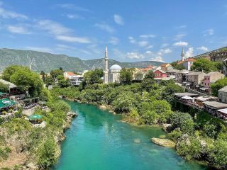 Admiring the Beautiful Scenery of Mostar