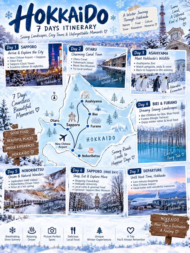 ❄️ Hokkaido in Winter | A Snowy Journey Through Japan ☃️🇯🇵