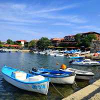 Nessebar's Boats and Beautiful Sea Views 🛶