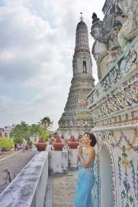 【Travel around the 🌍 world】Bangkok, Thailand 🇹🇭. Photoshoot in Thai costume at the Arun Temple