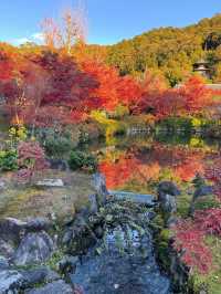 金閣寺，位於日本京都府鏡湖池南岸