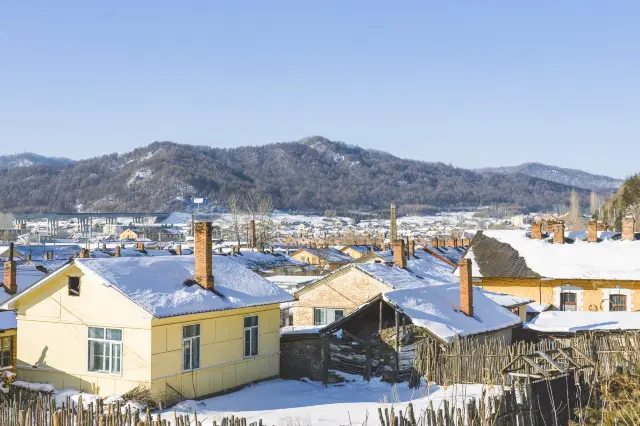 The fairy tale town in winter, 'Hengdaohezi'