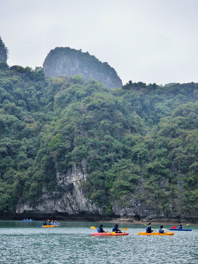 下龍灣隱蔽的海中湖，藏著桃花源記裡的小世界