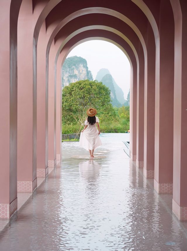 I discovered a pink castle and a Hobbit hut in Yangshuo!