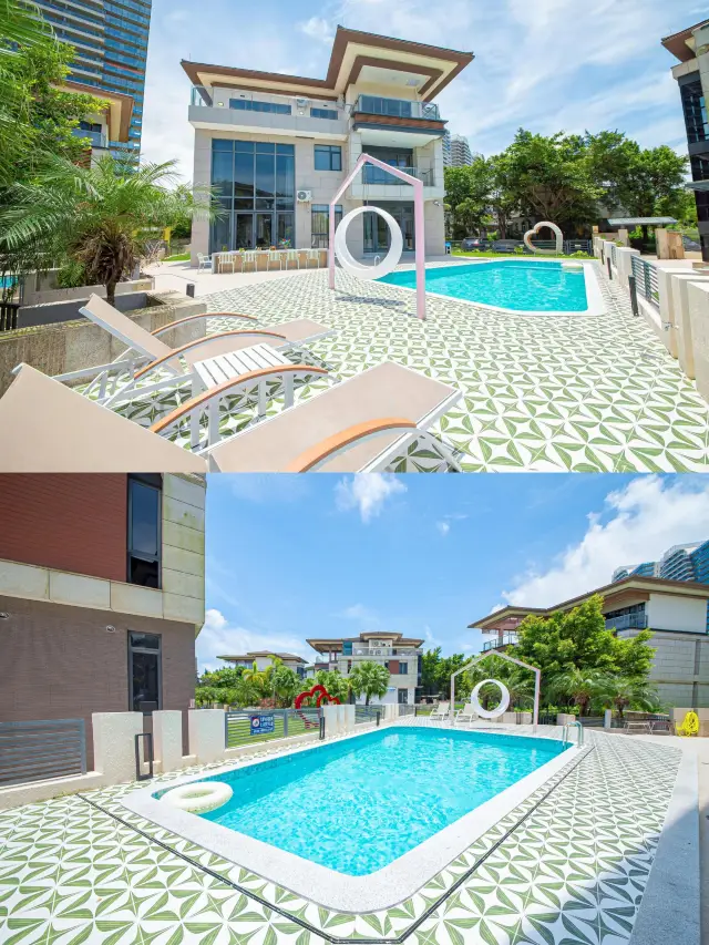 海陵島畢業遊住海邊別墅跳進泳池玩個夠