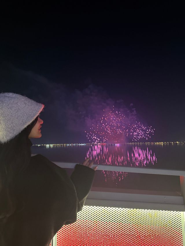 滴水湖週末,看了一場橘子海日落和煙花! 滴水湖週末,看了一場橘子海日落和煙花!