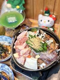 閨蜜小聚，提前感受下聖誕氣氛  終於拔草雙井這家酒願 Izakaya，店裡聖誕氣氛已經布置