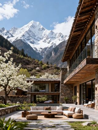 川西親子5日間ツアー｜梨の花と雪山のロマンを一度にパック