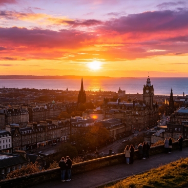 エディンバラ夕暮れのお城 絶景写真撮影ガイド。 | Trip.com エディンバラ