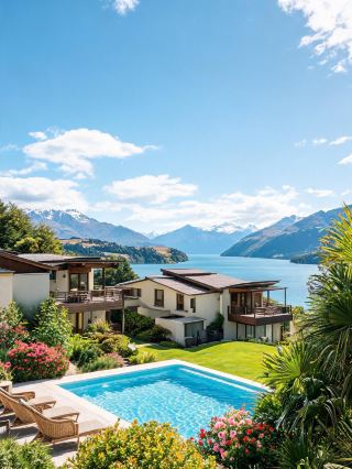 Stayed at a lakeview mountain lodge in Wanaka—absolutely amazing