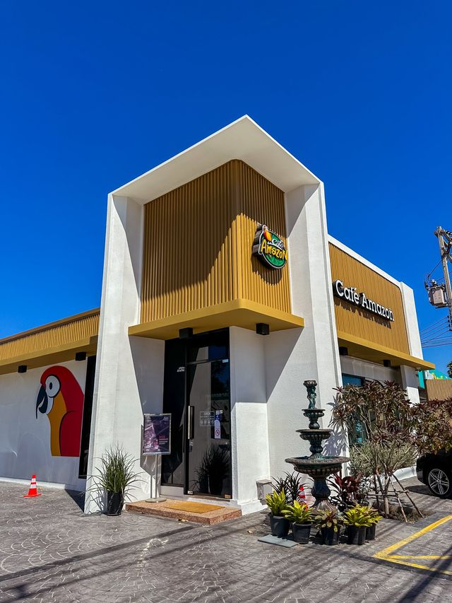 🐻 🥤CafeAmazon บางแสน สาขาถนนข้าวหลาม ชลบุรี