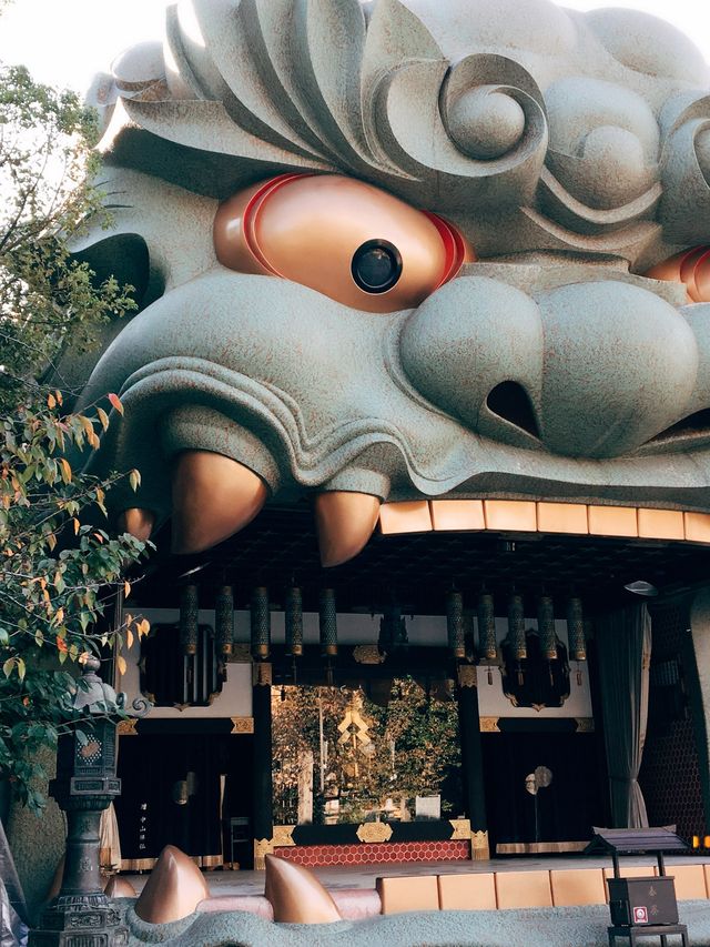 🇯🇵 日本大阪難波八阪神社👣朝聖大獅子殿的大嘴巴⛩️