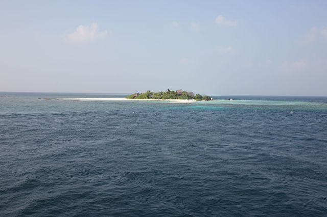 Tiny Picnic island in the middle of the ocean 