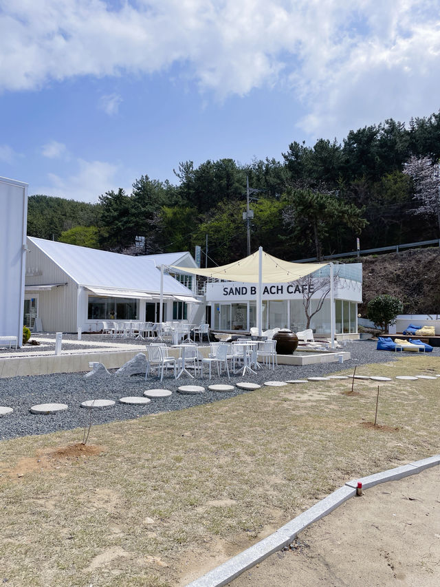 제주느낌 가득한 화이트톤의 샌드비치카페