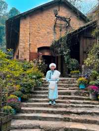 Experiencing Cat Cat Village- wearing the traditional costume