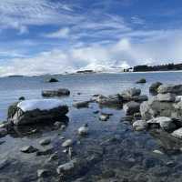 Magical Lake Tekapo, NZ in winter.