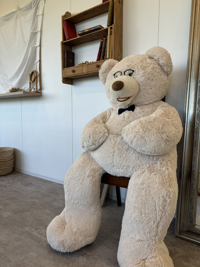 【北九州カフェ】図書館にあるくまさんが待つ落ち着いた可愛いカフェ🧸