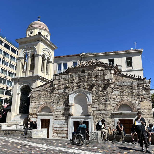 Lively bustling square - must visit in Athens!  Lively bustling square - must visit in Athens!