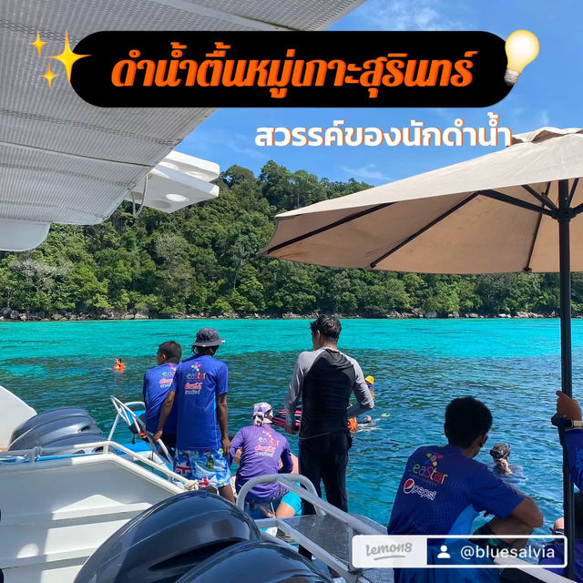 หมู่เกาะสุรินทร์สวรรค์นักดำน้ำ🐠🐋🌴🐬✨