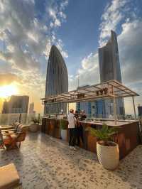 Rooftop cafe with breathtaking view! MUKHA encore ramada🥤