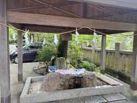 日本岡山-阿智神社：倉敷重要信仰，山上一飽倉敷市景