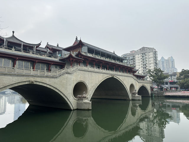 Anshun Lang Bridge at Night: Chengdu’s Hidden Gem