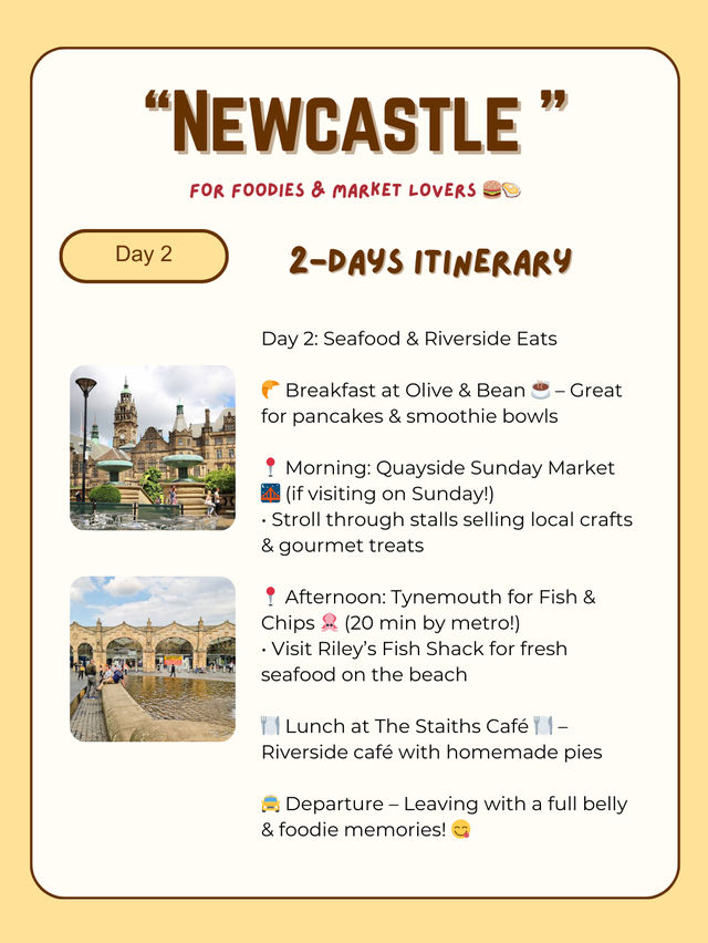 Newcastle itinerary 