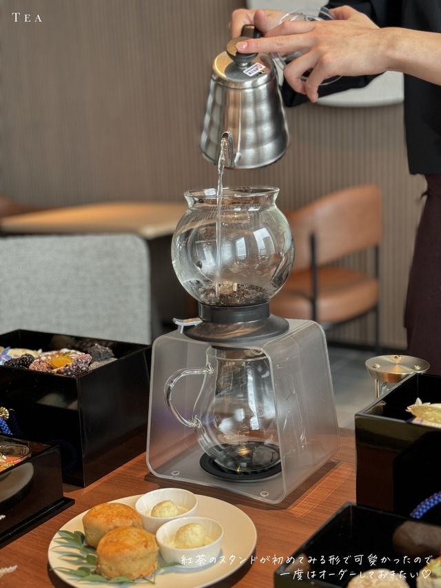越前漆器を使ったここでしか食べられないアフタヌーンティー🍽