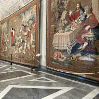 🎨✨ "A Brush with Divinity: One Heavenly Day in the Vatican Museums’ Courtyard