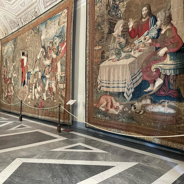 🎨✨ "A Brush with Divinity: One Heavenly Day in the Vatican Museums’ Courtyard