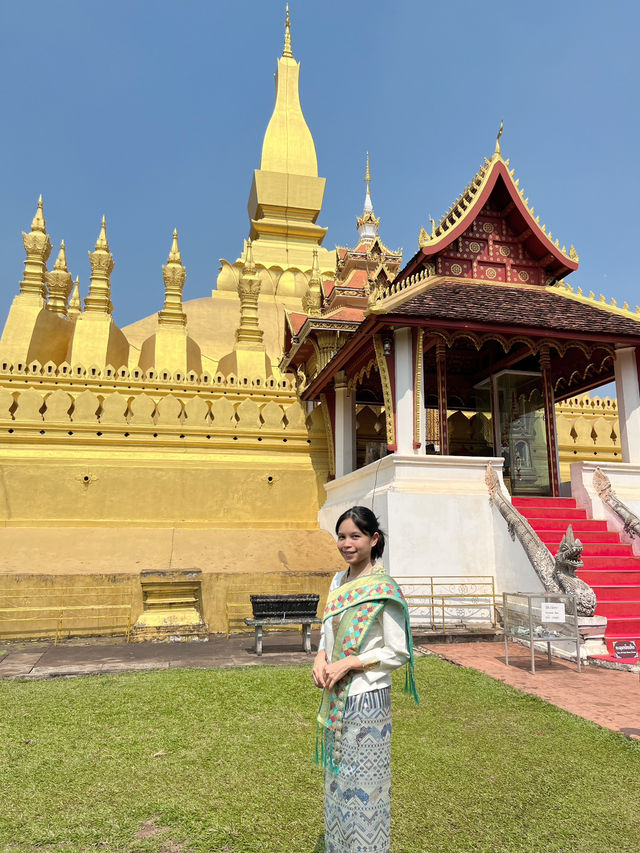 Traditional Lao attire made of silk