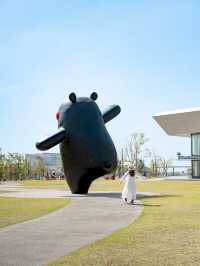 【まさかの無料】84体のくまモンに会える公園❤️🖤ˊ˗