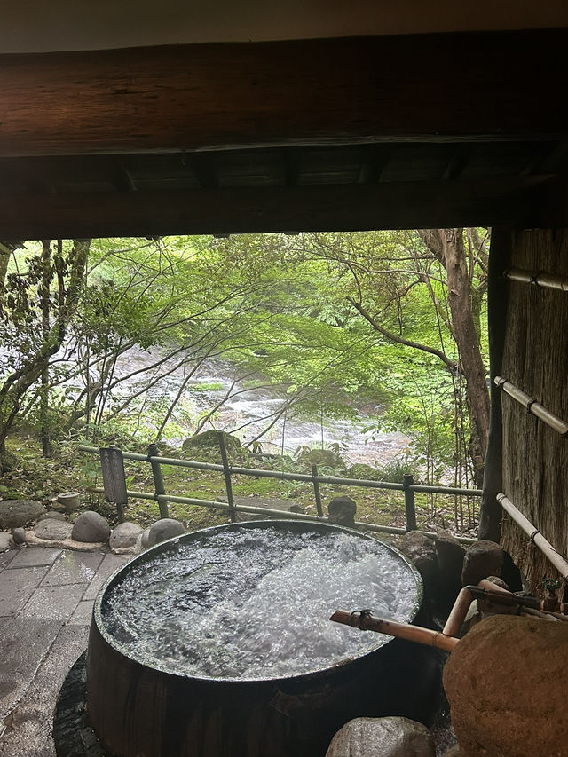 【大分県・日田】山荘天水の朝ごはんと家族風呂かま湯