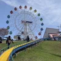 カラフルレトロで楽しい遊園地のある道の駅